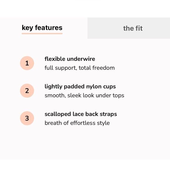 Lively NWT T-Shirt Bra Toasted Almond Beige Underwire Scalloped Lace Back 36DDD - Picture 5 of 13